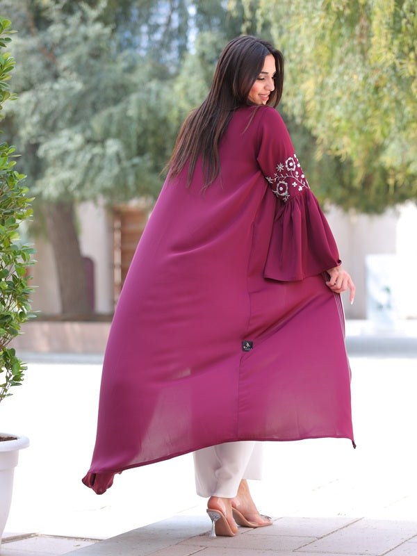 Nyla Abaya – Maroon Nida