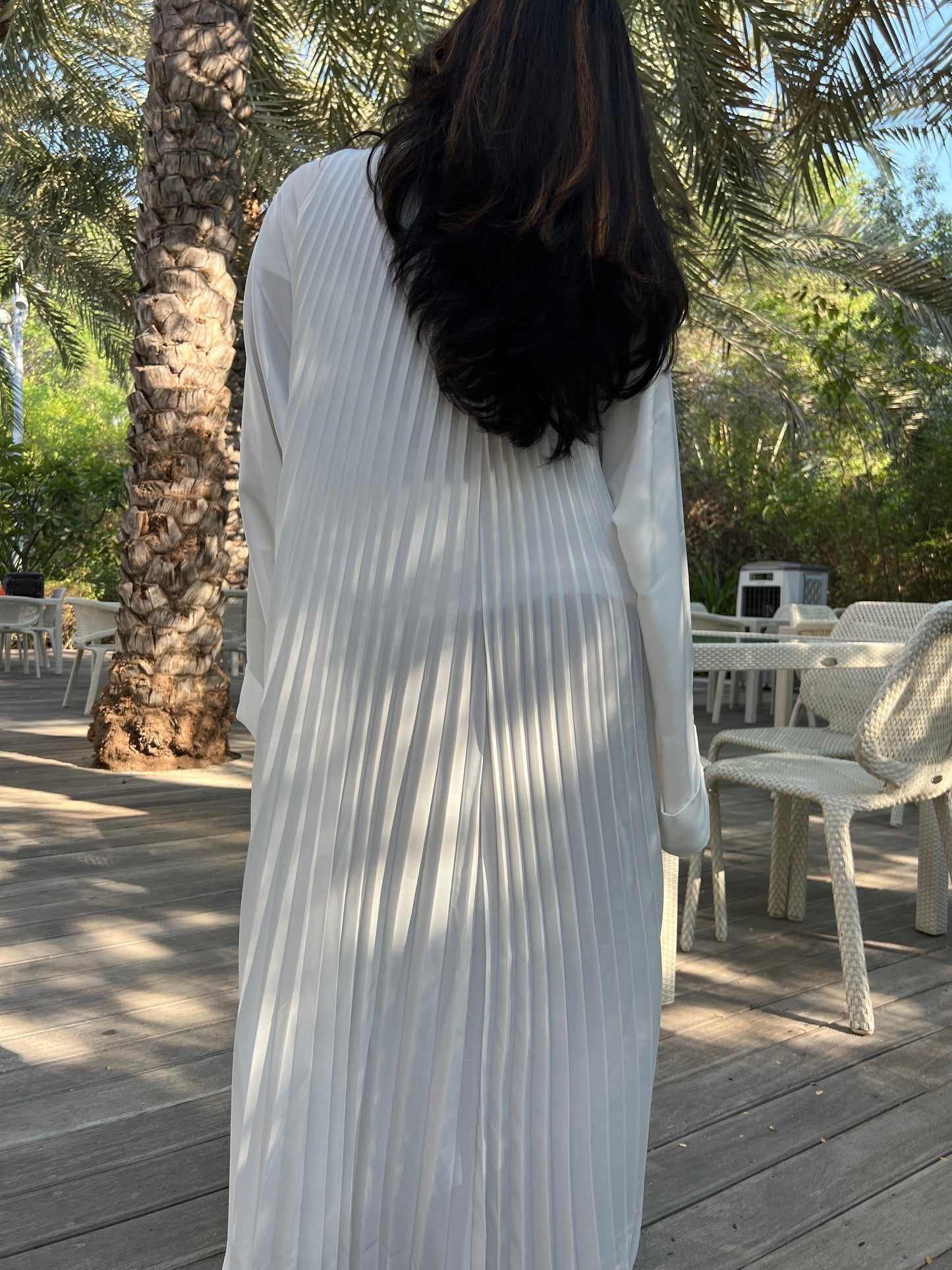 White Nida Korean Abaya