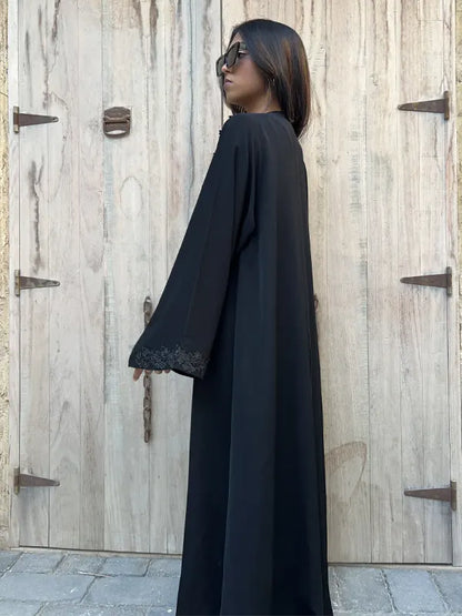 Abaya black | Lace design