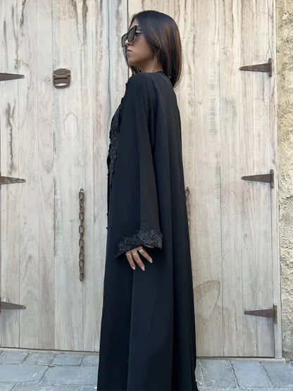 Abaya black | Lace design