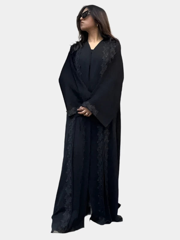 Abaya black | Lace design