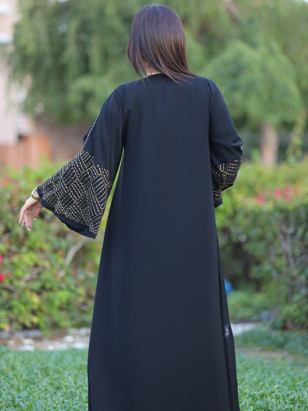 Black Nida Fabric Abaya