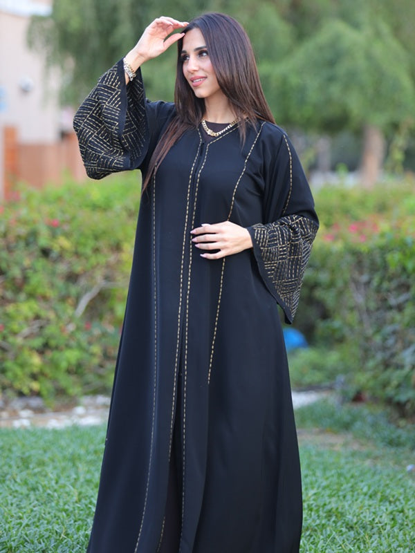 Black Nida Fabric Abaya