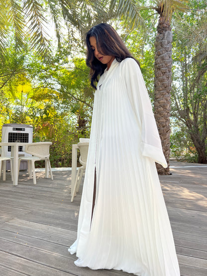 White Nida Korean Abaya