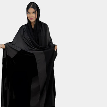 Luxurious Armani Velvet Gassa Fabric Abaya with Rich