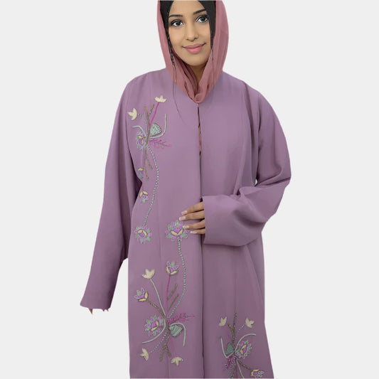 Elegant Barbie Fabric Abayas with Handcrafted Detailing