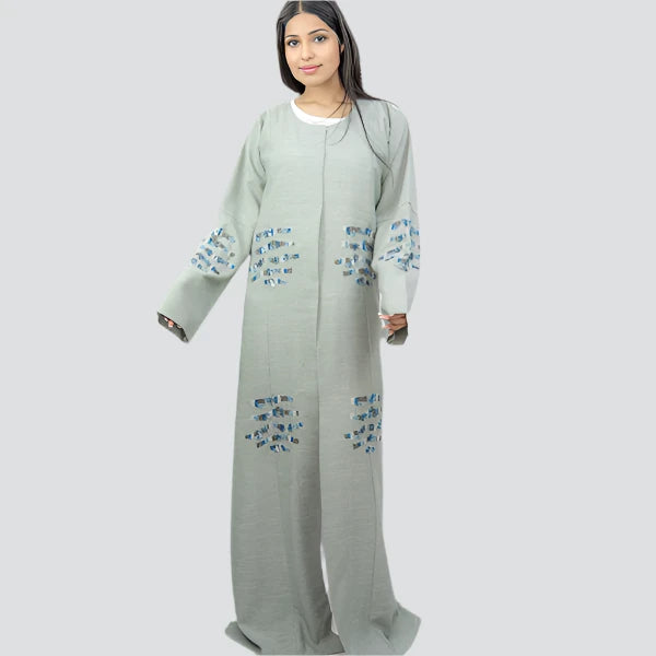 Elegant Liylon Gassa Abaya with Intricate Handwork – Perfect for All Occasions