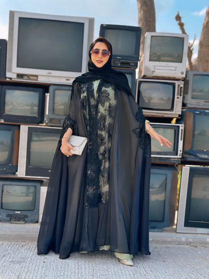 Black Organza | Net Abaya