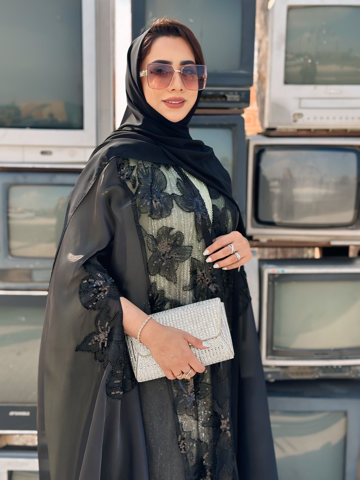 Black Organza | Net Abaya