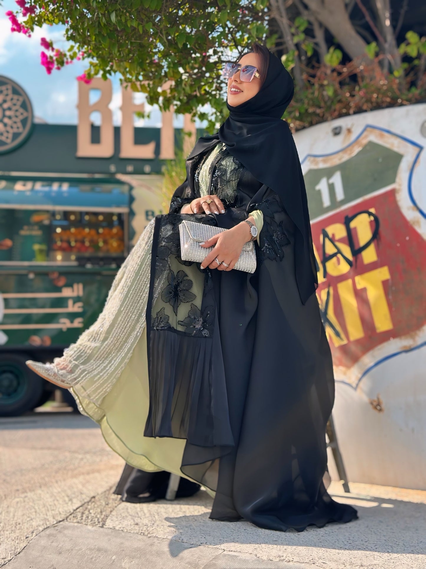 Black Organza | Net Abaya